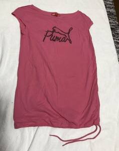 PUMA Puma tank top tops T-shirt US S pink M size corresponding 