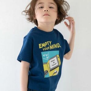 新品  THE SHOP TK(Kids) オーガニックコットン半袖Tシャツ ダークブルー(193) 15(150cm) 定価1430円の画像4