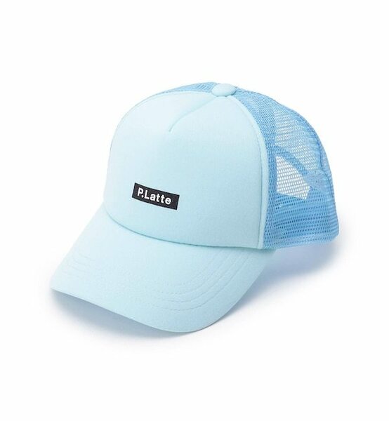 新品　PINK-latte　ボックスロゴCAP　サックス　定価1100円