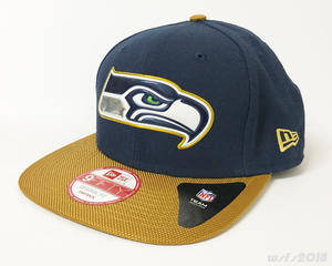 【NFL/新品】ゴールドコレクションキャップ（シーホークス）【NEW ERA/ニューエラ】