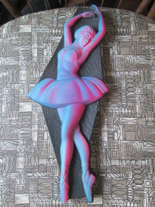  rare!60's Dan sa- woman Vintage 1964 year ba Rely na ornament America antique /50's Mid-century furniture Hawaii USA rockabilly 