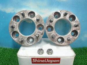 ★ ワイドトレッドスペーサー 2枚 SET PCD114.3 5穴 厚み26㎜ ハブ径70mm 外径154㎜　22036JJ