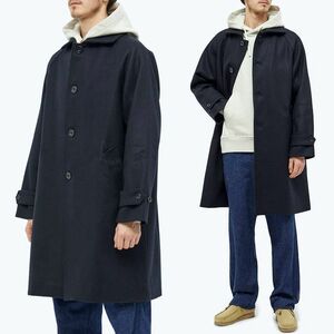 極美品 22AW ARPENTEUR アルペントール UTILE MELTON WOOL COAT ラグランスリーブ 20ozメルトンウール コート NAVY L