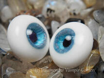 【在庫処分、同梱可】18mm 高品質 レジンアイ A品【Cosmic Blue】（管理番号 AY09）_画像9