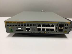 A20299)Allied Telesis CentreCOM AT-SH230-10GP 8ポート1000BASE-T(PoE+給電対応) L2plusスイッチ 中古