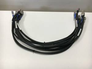 A20406)FCi MiniSAS HD - MiniSAS HD cable (CA72314-0701 / cable length 0.75m) used operation goods 6 pcs set 