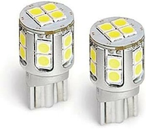 HID屋 T10 LED 爆光 2100lm LEDチップ 16基 搭載 ホワイト 6500k ポジションランプ バックランプ ナ