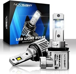 NOVSIGHT HB3 LEDヘッドライトホワイト HB3 フォグランプ 80W 15000LM 無極性 新車検対応 切れのいい