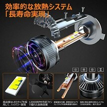 BLUESEATEC【 4月新登場】H4 LEDヘッドライト 130W 爆光 車検対応 HI/LO切替 静音ファン付き 6000k_画像5