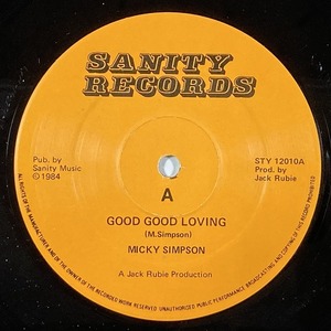 MICKY SIMPSON / GOOD GOOD LOVING / HONEY IT'S YOU (12インチシングル)