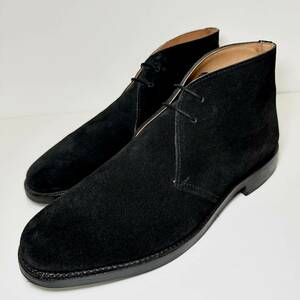 即決/試着/定価30.800円/London shoe make /ロンドンシューメイク/レザーシューズ/7.5/26.0cm/Exclusive Model /スエード/チャッカ/革靴