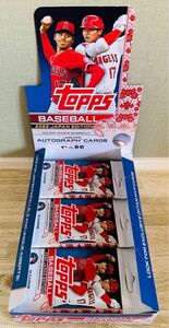 【大谷 可能性あり】Topps MLB トップス カード ベースボール 18パック 外箱付き