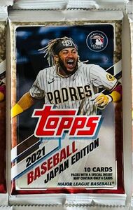 【大谷翔平 可能性あり】Topps MLB Baseball JAPAN EDITION 2021 1パック