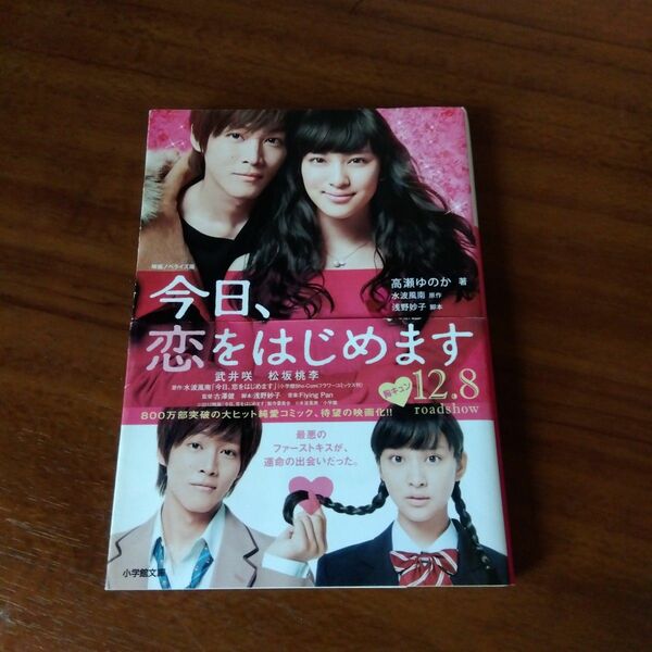 今日、恋をはじめます （小学館文庫　た２０－２） 高瀬ゆのか／著　水波風南／原作　浅野妙子／脚本