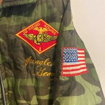 VIET-NAM ”USMC” CAMOUFLAGE TOUR JACKET WITH OKINAWA PATCH（BIG SIZE）XL程度_画像4