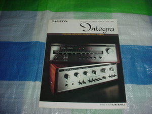 1976 year 3 month ONKYO Integra amplifier / tuner / catalog 