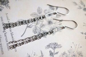  surgical stainless steel earrings 206 design chain metal allergy correspondence metal fittings use 