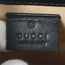 グッチ バッグ レディース ホースビット ミニバッグ カーフ ブラック GUCCI 625615 中古_画像6