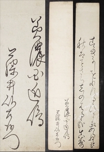 4319☆☆真作・肉筆短冊・藤井真寿・和歌・歌人・美濃近島・☆