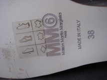 未使用　エムエム6（シックス）メゾン・マルタン・マルシェラ　正規品　レディース　ウエッジショートブーツ　ブラウン38　イタリア製_画像10