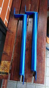  that time thing Heisei era Nissan K12 March SR blue color floor seat bar ( secondhand goods )