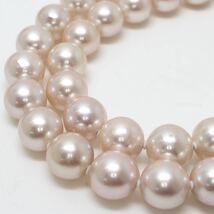 大玉!!◆アコヤ本真珠ネックレス◆M 53.6g 45.0cm 9.0mm珠 パール pearl necklace ジュエリー jewelry EA0_画像4