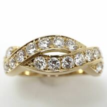 新品仕上げ済み!!◆K18 天然ダイヤモンドリング◆M 4.8g 8号 0.80ct diamond ring 指輪 jewelry pave EC9_画像2