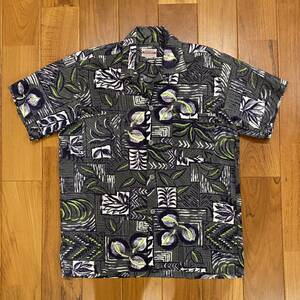 1950s PENNEY'S TOPFLIGHTsia soccer loop color shirt SMALL Vintage Vintage aloha shirt 