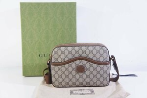 ☆698☆ 【美品】 GUCCI グッチ インターロッキングG付き メッセンジャーバッグ ショルダー 675891