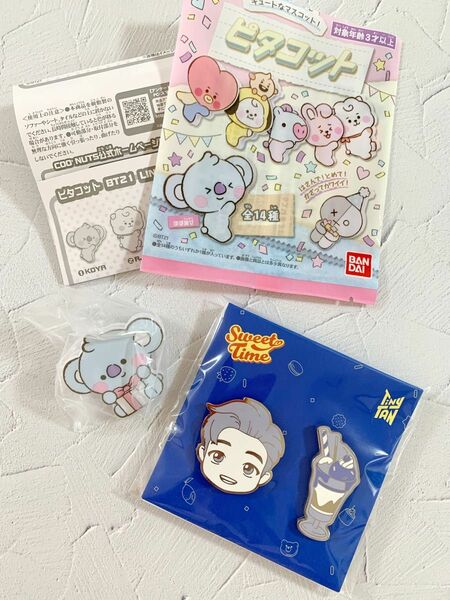 BTS BT21 TinyTAN ピタコット バッジ KOYA RM コヤ ナム