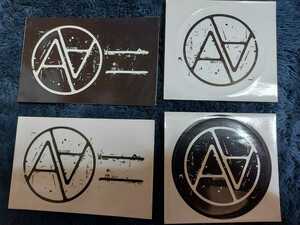 AA= sticker 4 pieces set on rice field Gou .