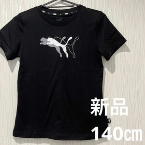 [プーマ] 半袖 Tシャツ POWER グラフィックTシャツ ガールズ　黒　140㎝