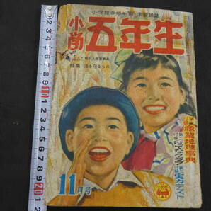 小学五年生 昭和31年11月号 第一付録 産業地理辞典 第二付録 はてなクラブ 第三付録 実力テスト 小学館 昭和31年の画像1