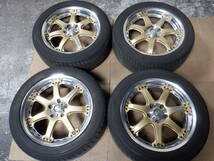 ボルクレーシング　GT-7　ゴールド　18インチ　PCD114.3　5穴　7.5J　Off+45　中古　225/50R18　_画像1