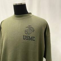 未使用 90s USMC トレーニング スウェット 2XL オリーブドラブ USA製 / アメリカ軍 ミリタリー プリント マリンコープ トレーナー 90年代_画像1