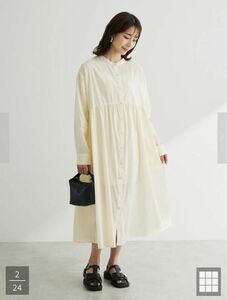 chocol raffine robe ボリュームギャザーシャツワンピース