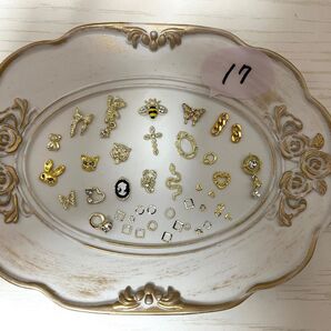 17 ゴールドネイルパーツセット デコパーツ ハンドメイド素材