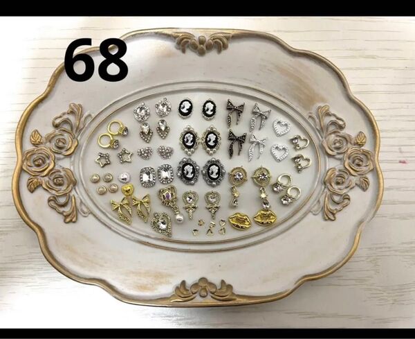 68 ネイルパーツセット デコパーツ ハンドメイド素材