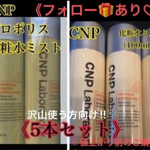 【新品未使用・未開封】CNPラボラトリー・化粧水ミスト・プロポリス（100ml）×5本【※沢山使う方向け】