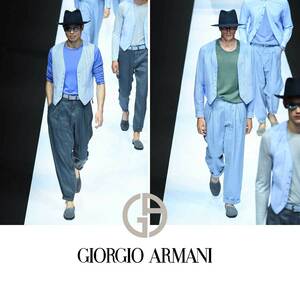 大きいサイズ 超高級 定価 10万 コレクションアイテム ジョルジオアルマーニ GIORGIO ARMANI エスパドリーユ シューズ 10 29CM 