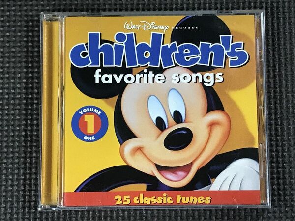 ■ディズニー Disney Children's Favorite Songs vol.1 25 classic tunes　WALT DISNEY RECORDS 英語 CD　