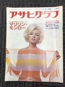 Ｈ G5】 アサヒグラフ 1983年2月25日発行 増大号 マリリン・モンロー 山口誓子 荒木大輔 黒いチューリップ李麗仙柄本明 ツバキハウス 現状