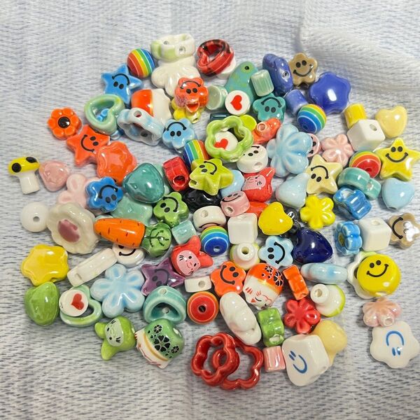 アクリルビーズ ハンドメイド アクセサリーパーツ 素材 陶瓷