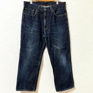 (^w^)b リーバイス 502 デニム ジーンズ パンツ ボトムス 濃紺 Levi's LEVI'S 赤タブ 脇割 ジッパーフライ 本革 レザーパッチ W36 6891EE