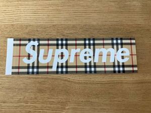 Supreme ボックスロゴ ステッカー バーバリー Sticker Burberry チェックボックス