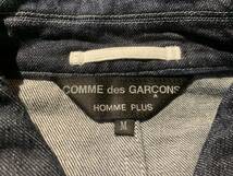COMME des GARCONS HOMME PLUS 02SS 裾切替ジップアップデニムブルゾン ドッキング AD2001 コムデギャルソンオムプリュス PE-J084_画像7