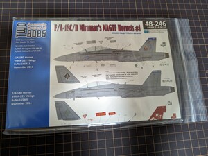 1/48 TWOBOBS toe Bob s decal 48-246 F/A-18C/D Miramar MAGTF Hornets Hasegawa hobby Boss kinetic 