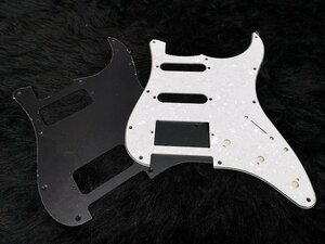 ■ Бесплатная доставка на гитарных деталях 5000 иен или более ★ HSS STRAT Type (White Pearl) и 2 типа ветчины (черный) набор для пикгарда! G1P21646