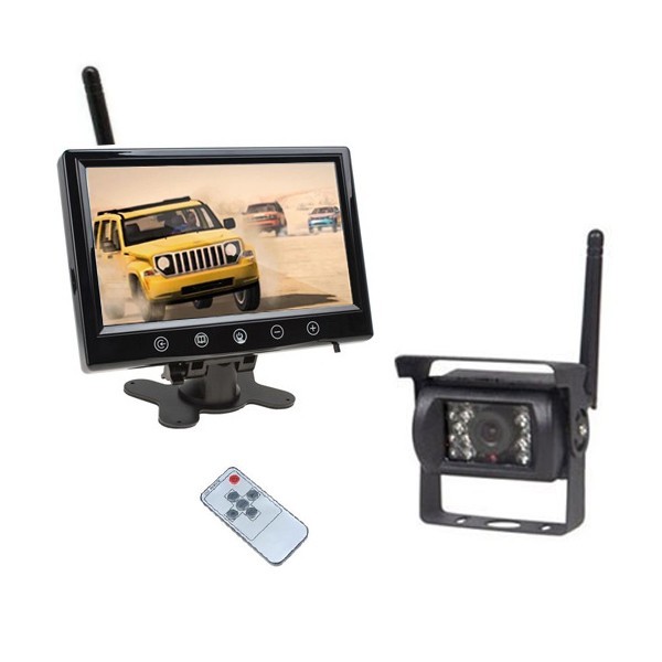 送料無料 ワイヤレス バックカメラ セット 9インチ モニター 防水暗視バックカ