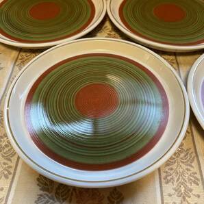 昭和レトロ ★三郷陶器 サンゴー 銘々皿 プレート 5枚セットの画像2
